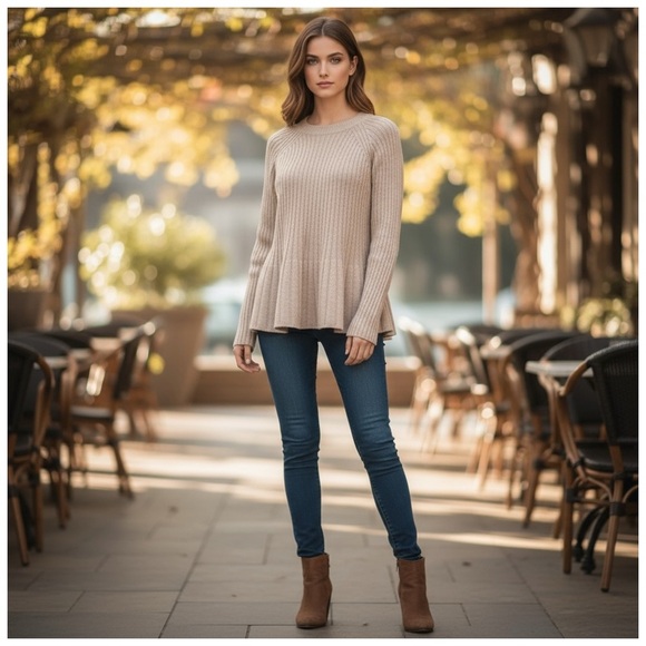 Rebecca Taylor Women's Wool/Cashmere Pullover Sweater. Gray. XS - Picture 1 of 12